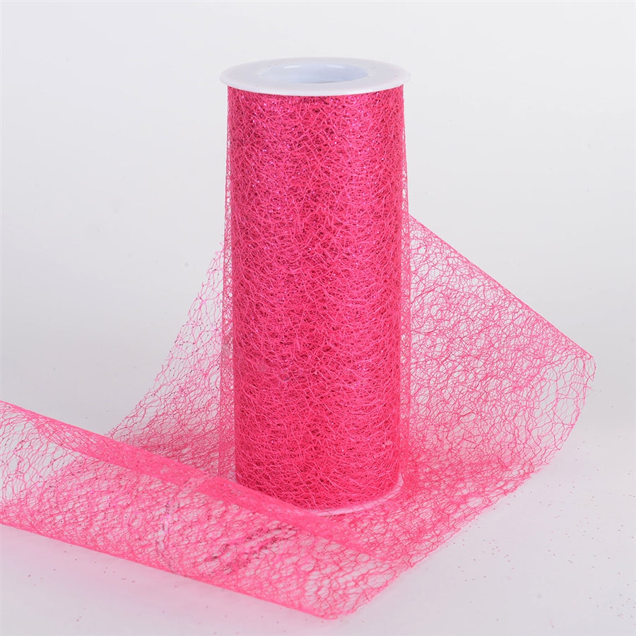 Glitter Sisal Mesh Roll FUCHSIA