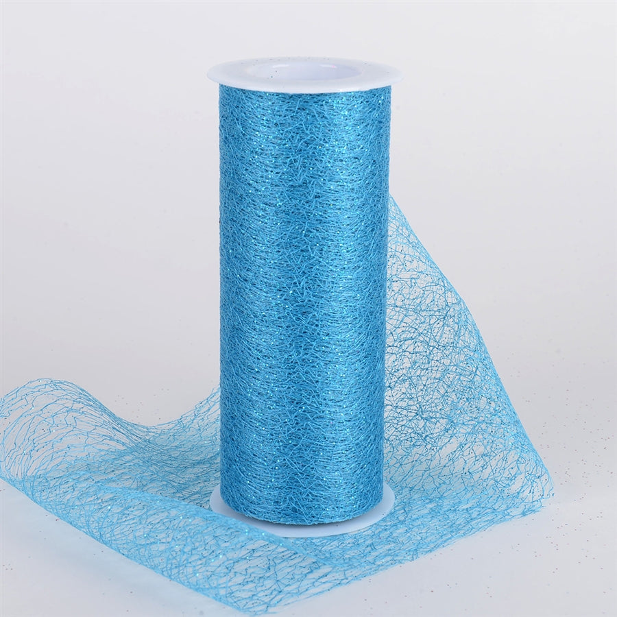 Glitter Sisal Mesh Roll TURQUOISE