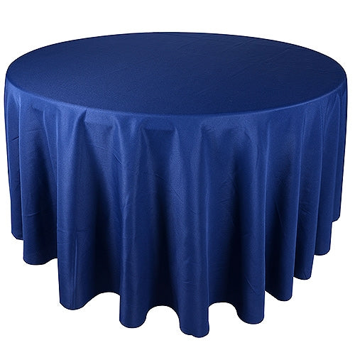 NAVY Blue 70 Inch POLYESTER ROUND Tablecloths
