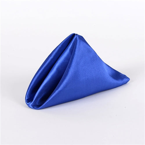 ROYAL BLUE SATIN Napkins 20 Inch x 20 Inch - Pack of 5