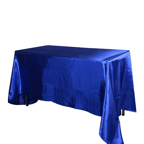 ROYAL BLUE 60 Inch x 126 Inch Rectangular SATIN Tablecloths