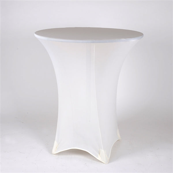 IVORY Spandex Cocktail Tablecloths
