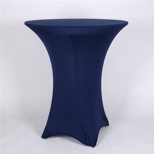 NAVY Blue Spandex Cocktail Tablecloths