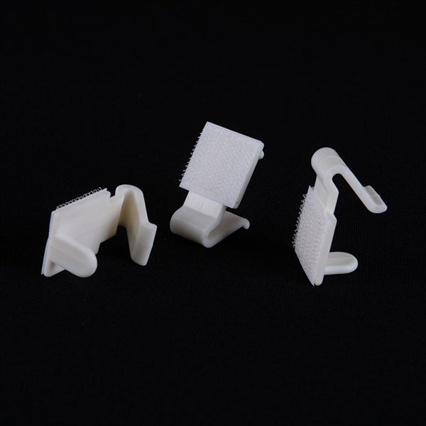 1 Dozen LARGE Plastic Table Skirt Clips - WHITE 1 Inch