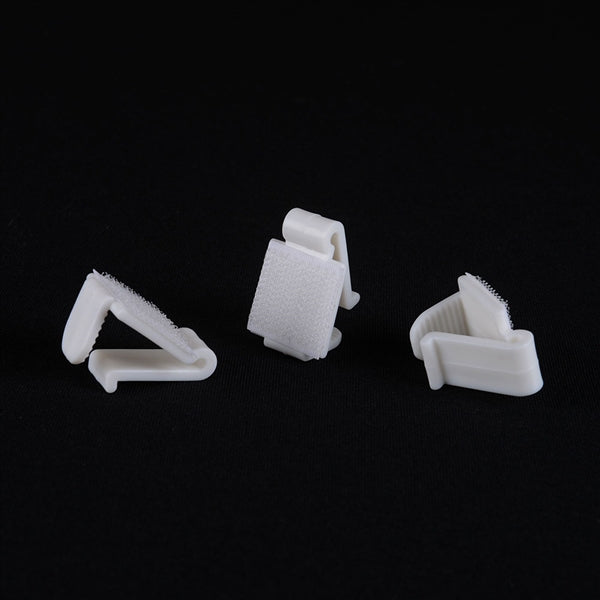 1 Dozen LARGE Plastic Table Skirt Clips - WHITE 0.6 Inch