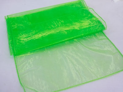 APPLE GREEN ORGANZA Table Runner