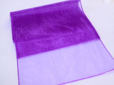 PURPLE ORGANZA Table Runner