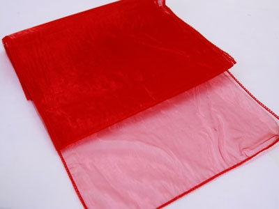 Red Organza Table Runner