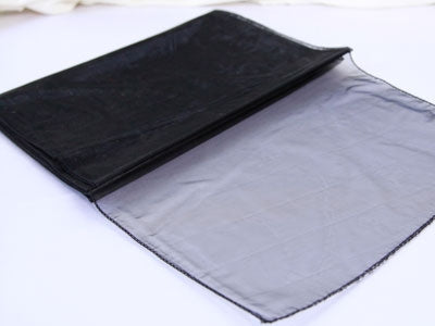 BLACK ORGANZA Table Runner