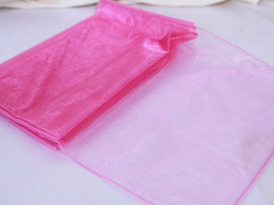 Hot Pink ORGANZA Table Runner
