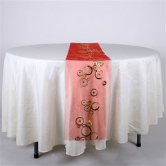 Organza with Metallic Design Table Runner