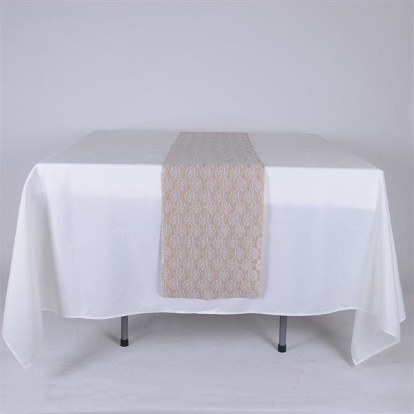 Calla Lili Burlap Table Runner
