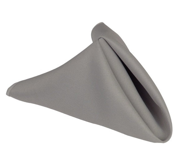 Silver - 17 x 17 Polyester Napkins - ( 17 x 17 - 5 Pieces | 5 Napkins )